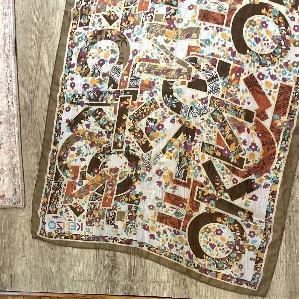 Kenzo Silk Scarf Oblong